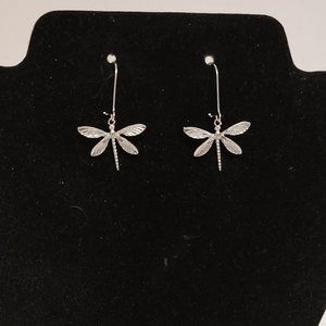 Silver Dragonfly earrings